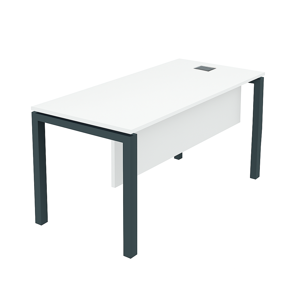 Bureau individuel Galaxy 140 cm Blanc