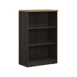 [BCUMH01245EOG] Armoire Moyenne Hauteur Ouverte Chêne D'Angleterre + Solama Gris L800XW420XH1245mm