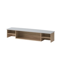 [BCU16CNW] MEUBLE ADDITIONNEL COMPTOIR  1600X350X300 chene Naturel blanc