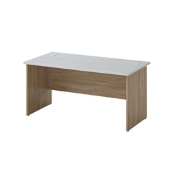 [BCUSD1870NW] BUREAU STANDARD 1800X700X750 WU3344 + NATUREL  chêne Blanc