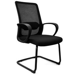 [BPV-409D] Chaise visiteur noire
