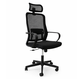 [BPOP-501A] Chaise opérationnelle avec appui tête noire